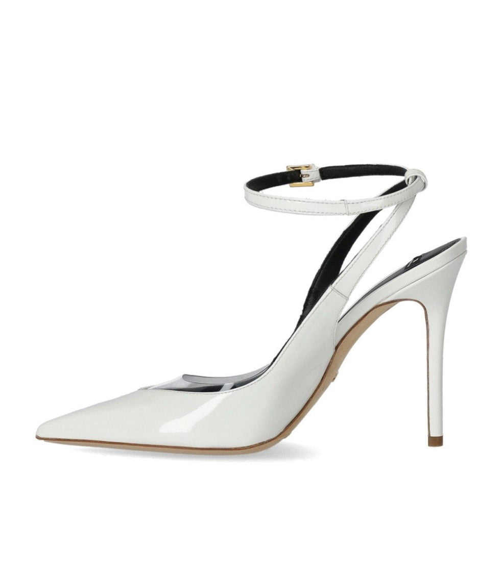 Elisabetta Franchi Ivory Slingback Pump