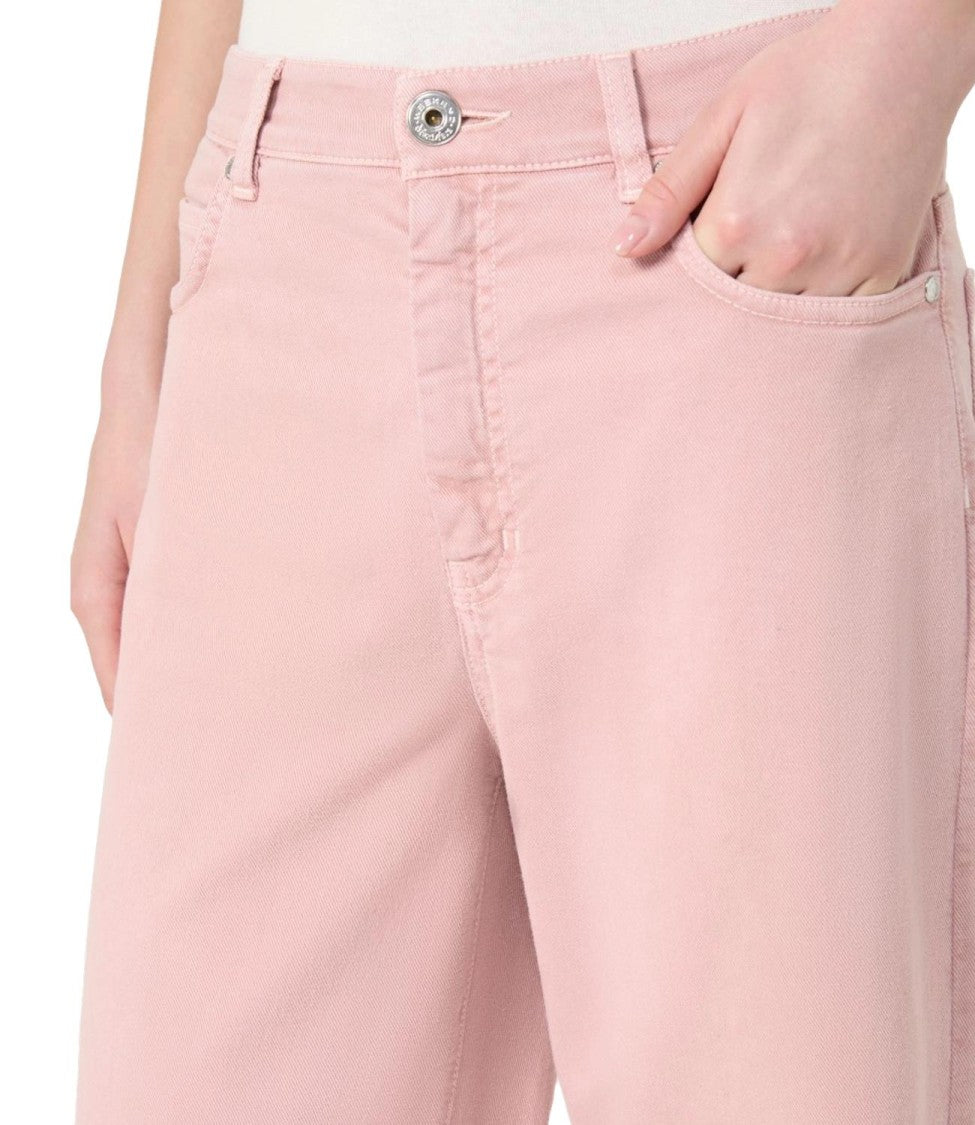 Max Mara Pink Cotton Stretch Trousers