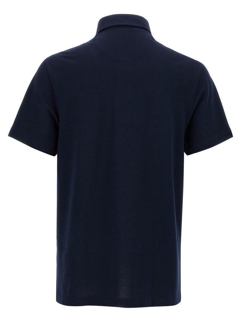 Brioni Piqué Cotton Polo Shirt With Structured Collar
