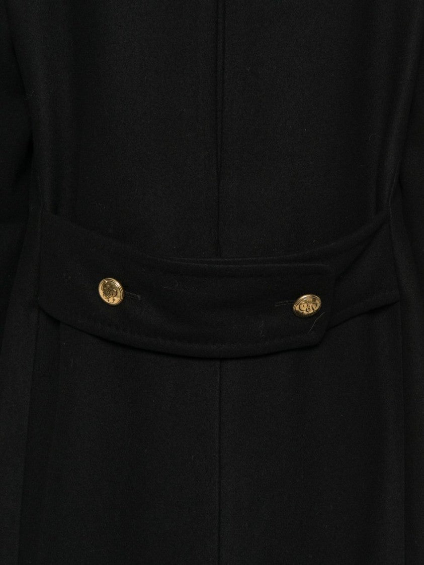 Gabriele Pasini Double-Breasted Black Peacoat