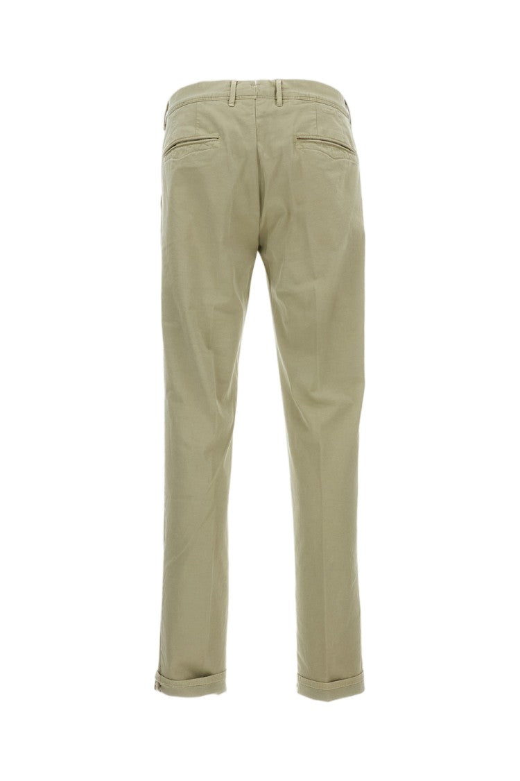 Incotex Green Slim Fit Cotton Trousers