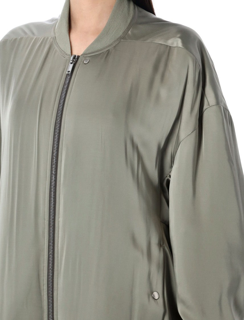 Rick Owens Oversized Peter Bomber Jacket With Smooth Finish