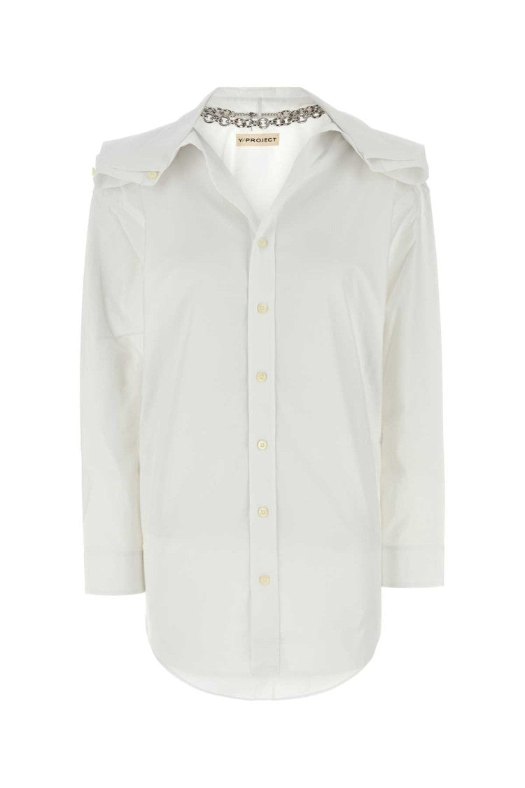 Y/Project White Poplin Shirt