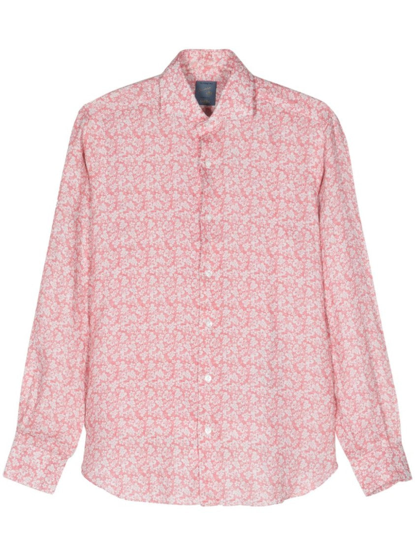 Barba White Floral Shirt