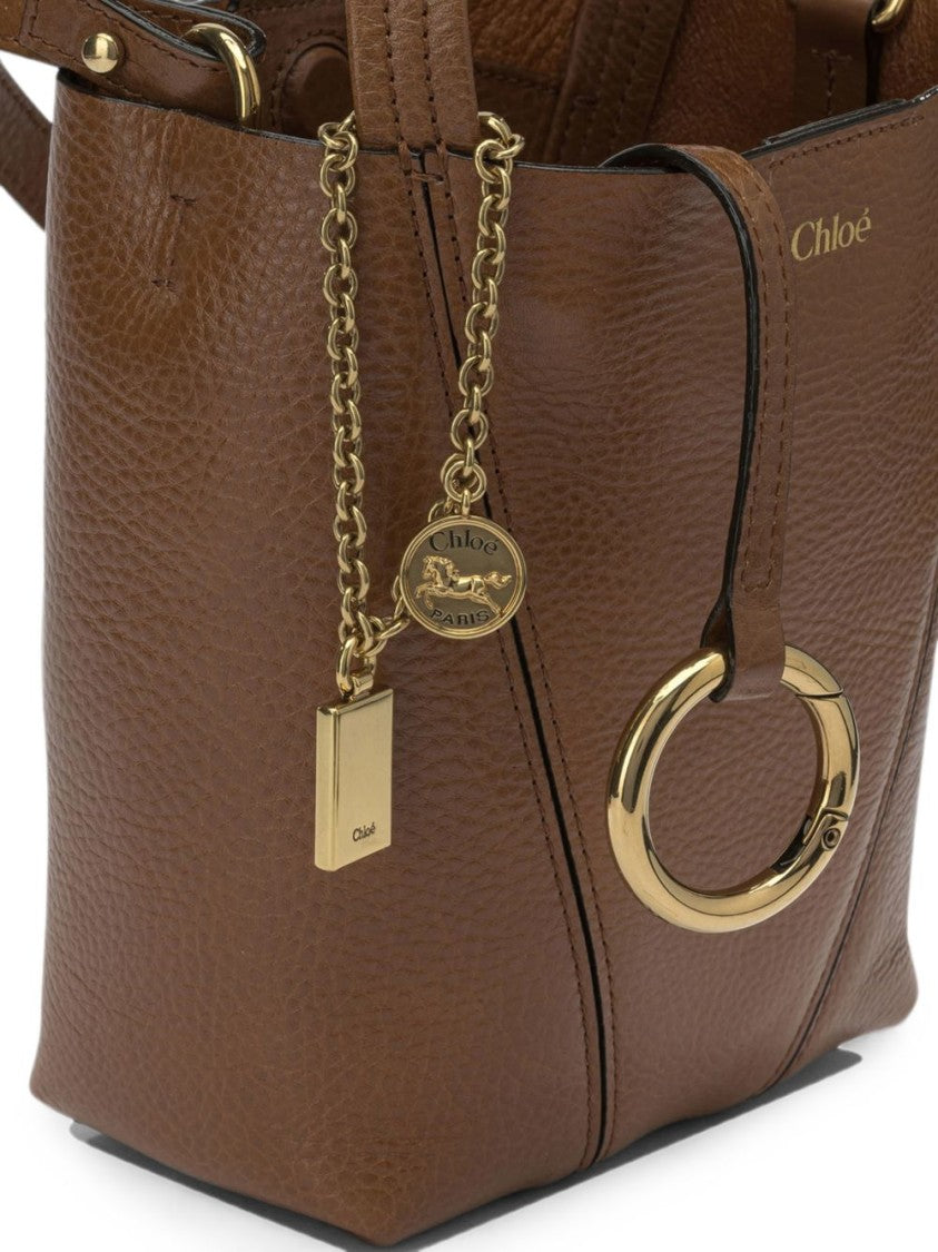 Chloé Structured Pebbled Leather Tote Bag