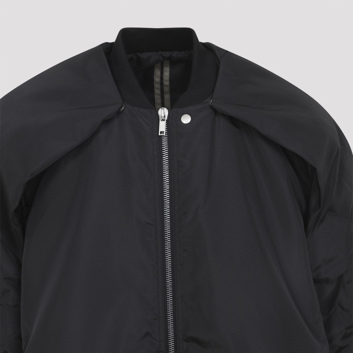 Drkshdw By Rick Owens Black Convertible Jumbo Jacket