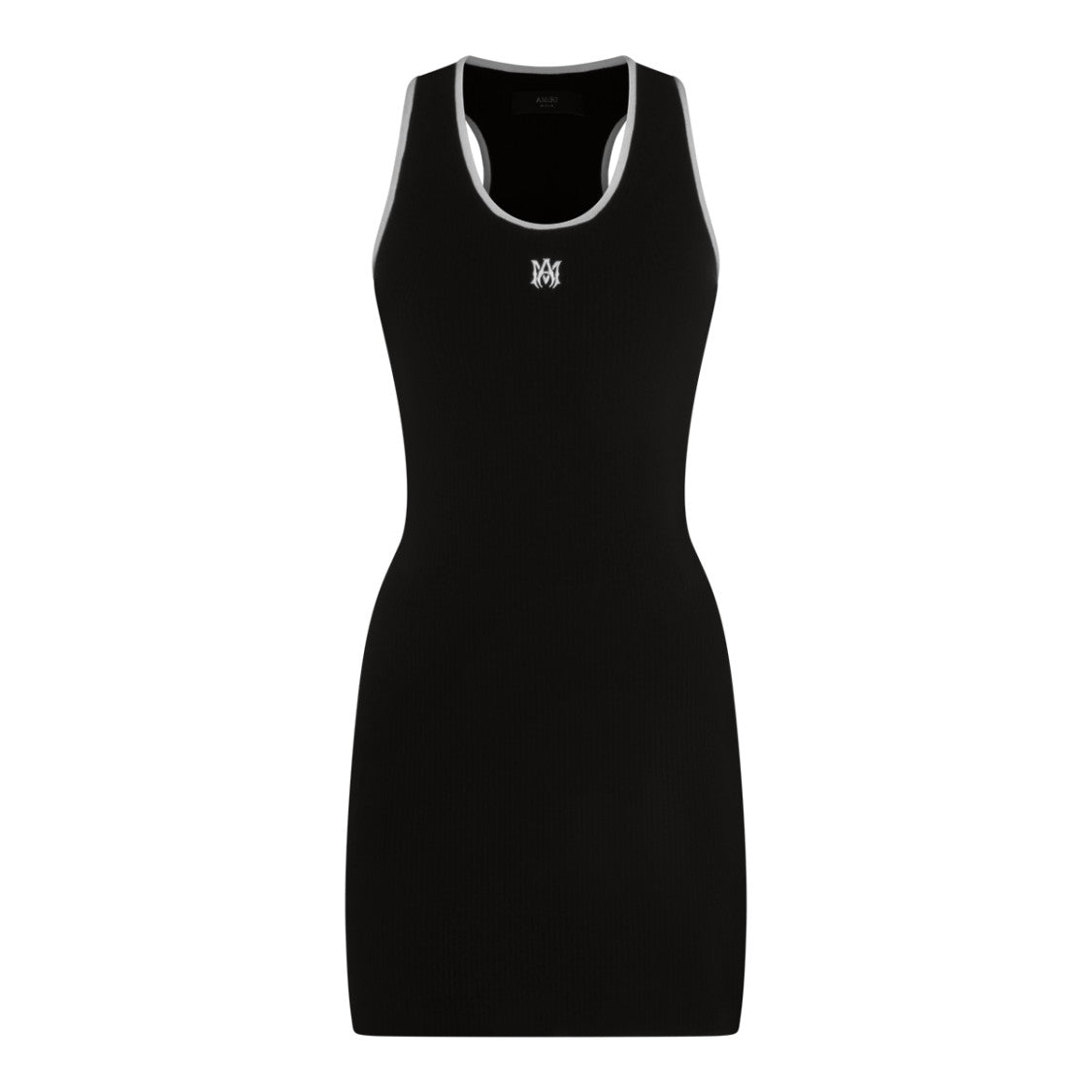 Amiri Ribbed Black Tank Dress
