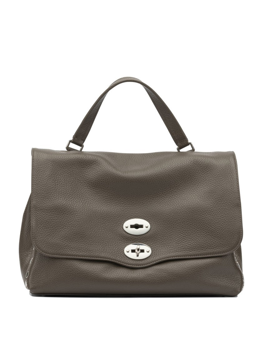 Zanellato Structured Textured Leather Shoulder Bag