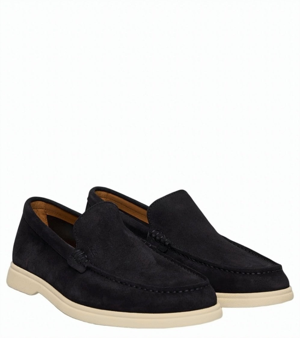 Boss Sienne Suede Slip On Loafers