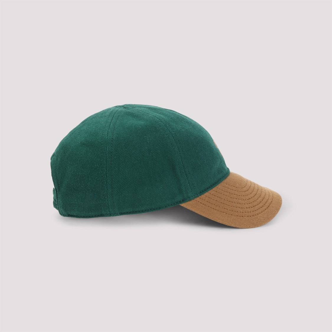 Miu Miu Two-Tone Baseball Cap With Emblem And Curved Brim