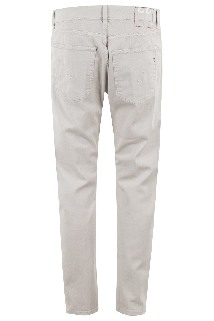 Dondup Carrot Leg Beige Jeans With Five-Pocket Design