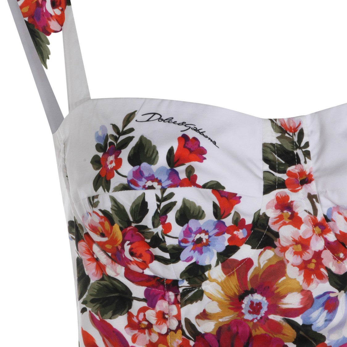 Dolce & Gabbana Multicolor Floral Midi Dress