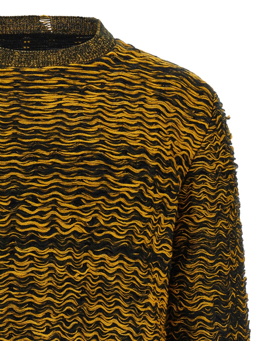 Mm6 By Maison Margiela Corrugated Texture Sweater