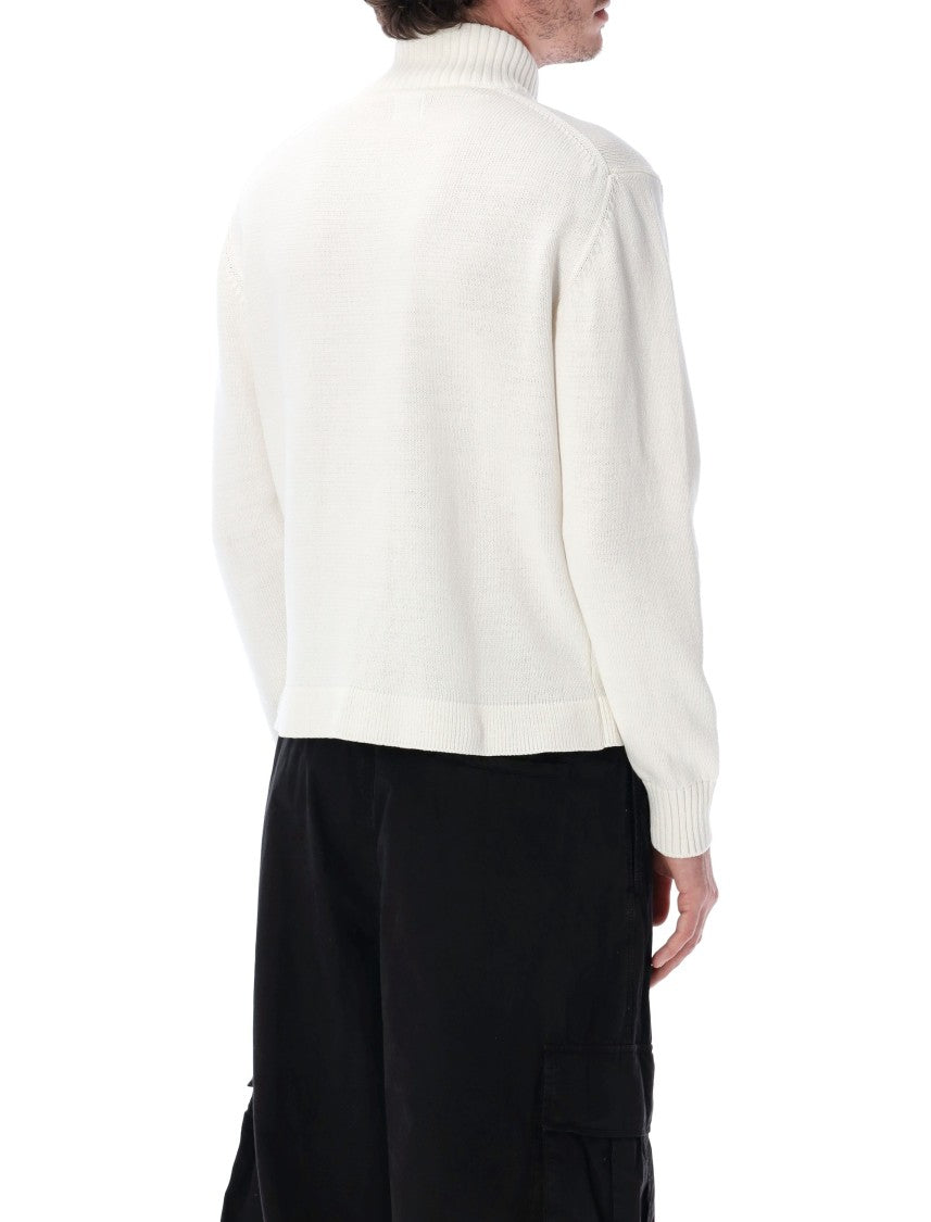 C.P. Company Compact Cotton Ribbed Finishes Cardigan