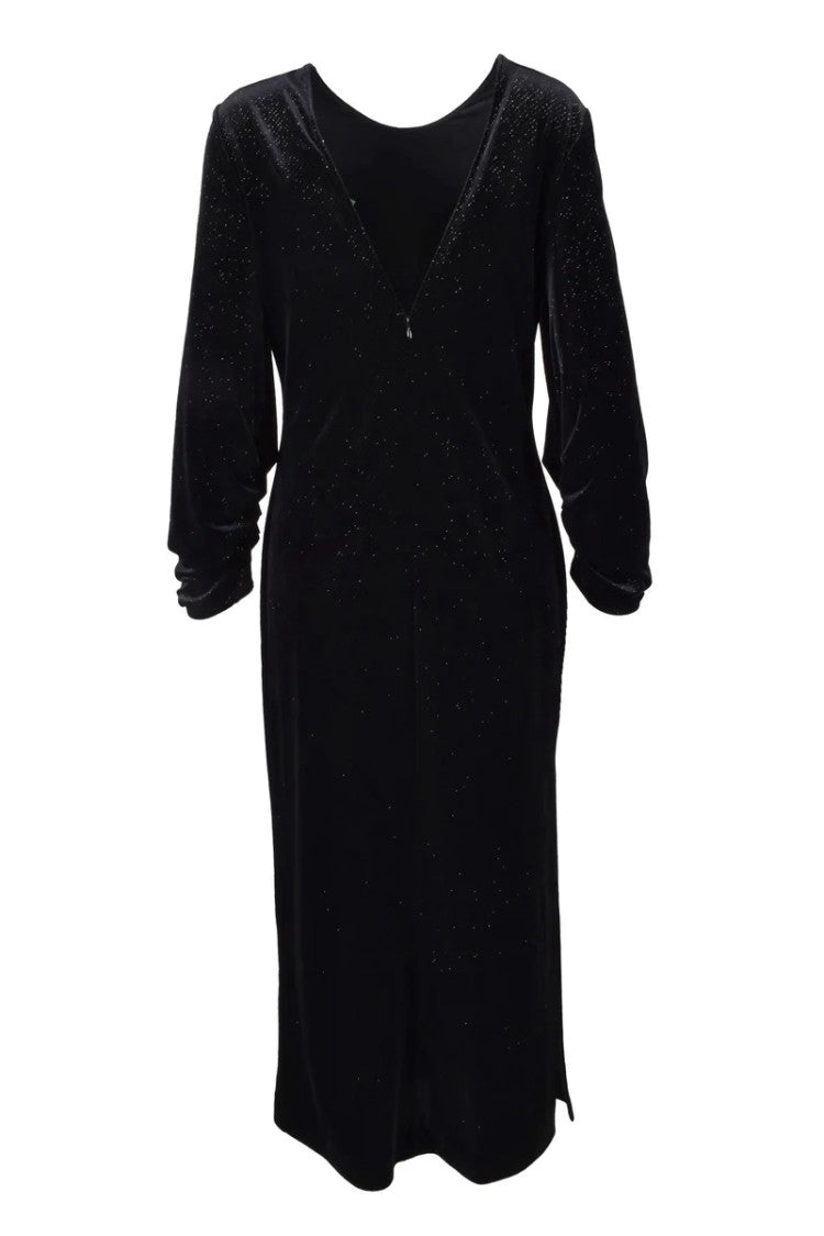 Department 5 Velvet Stretch Dress - Black