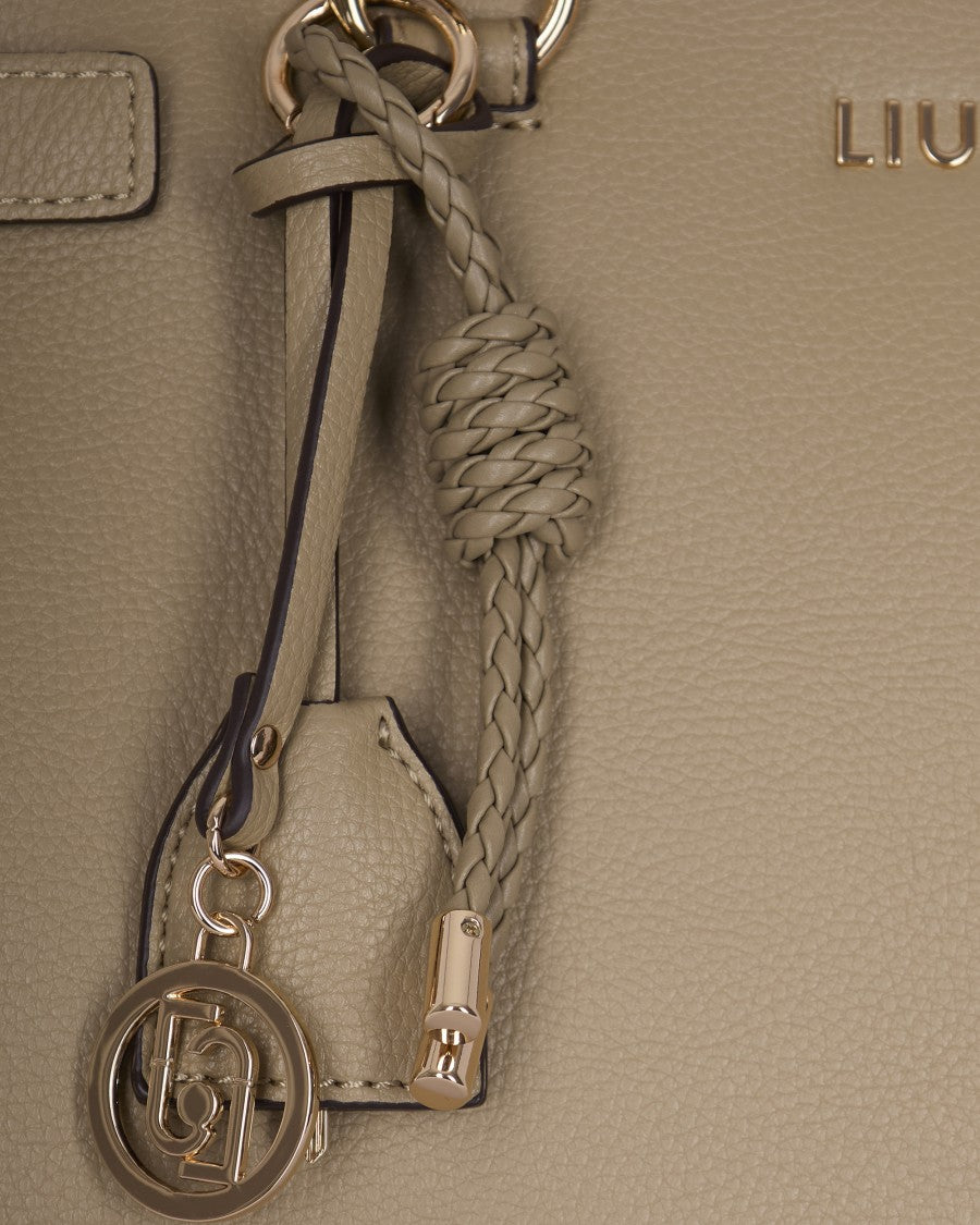 Liu Jo Structured Medium Shoulder Bag In Eco-Friendly Leather