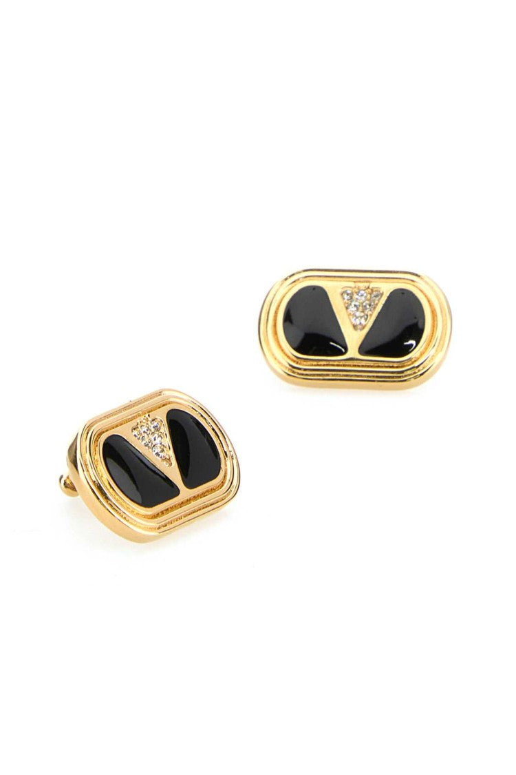 Valentino Garavani Gold Metal Vlogo Signautre Earrings