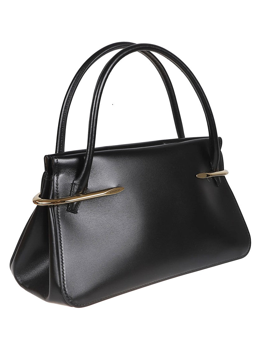 Givenchy Textured Calf Leather Bag With Gold-Finish Accents