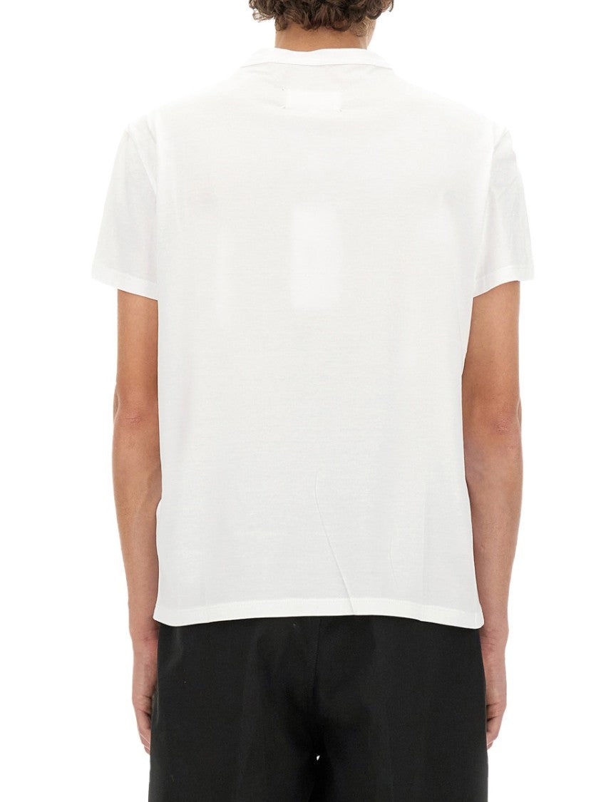 Maison Margiela Minimalistic Distorted Logo White T-Shirt
