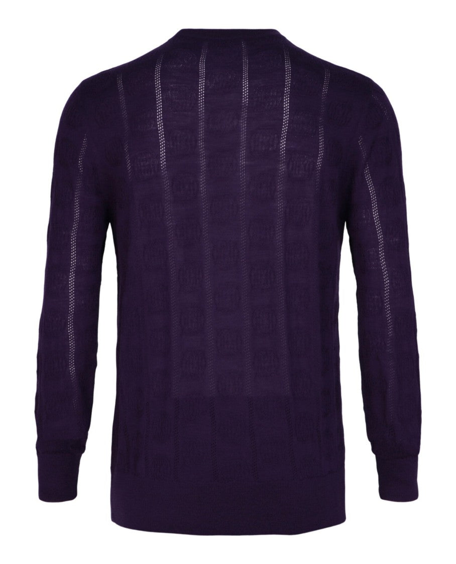 Bally Geometric Jacquard-Knit Crewneck Sweater