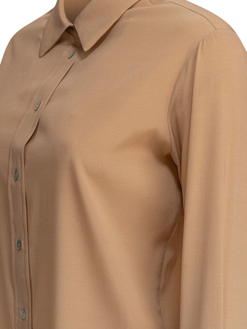 Sleep No More Silk-Elastane Blend Shirt With Classic Collar