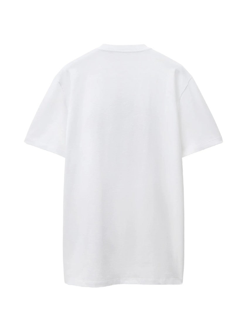 Versace Embroidered Medusa Head Cotton T-Shirt