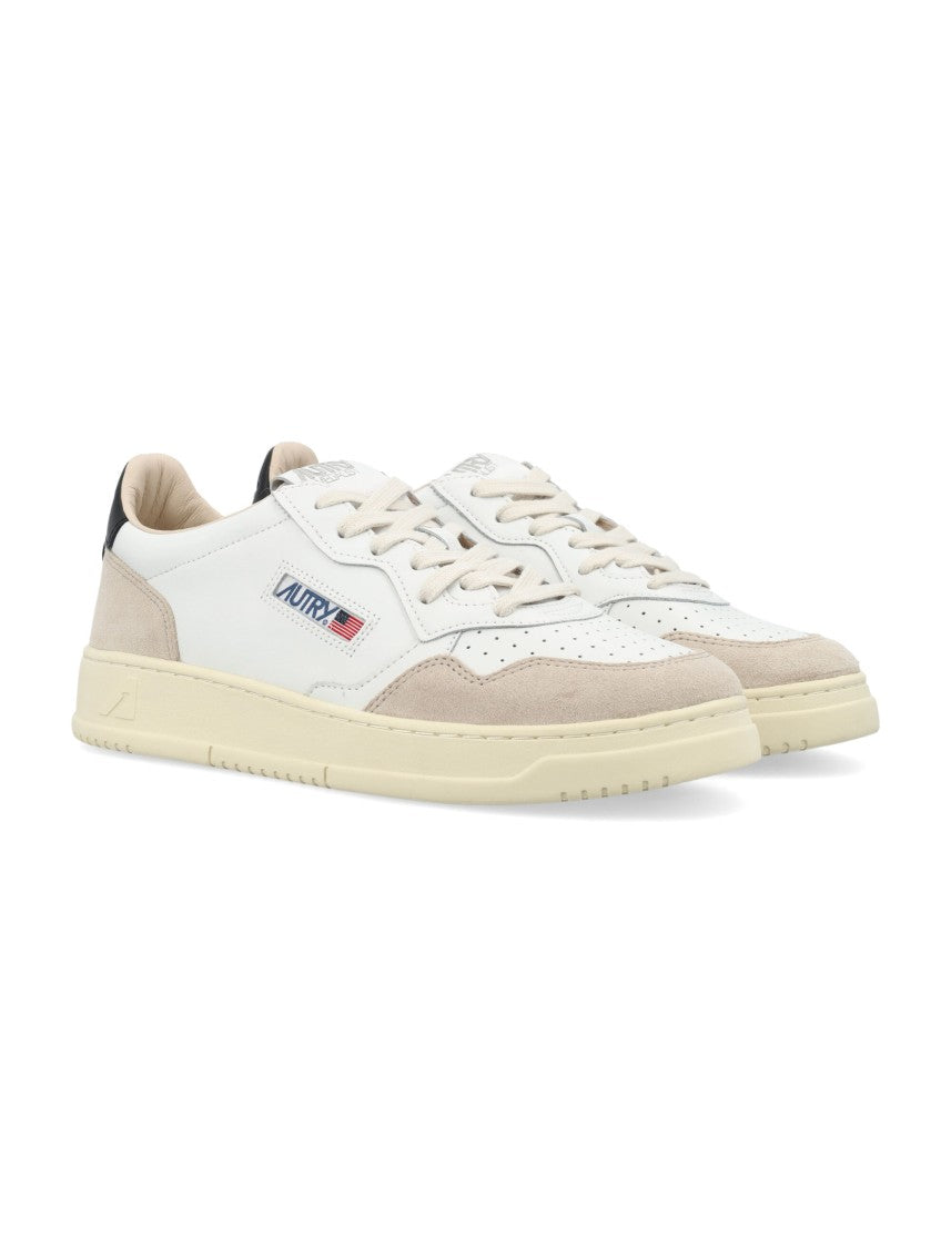 Autry Medalist Leather Suede Low Sneakers