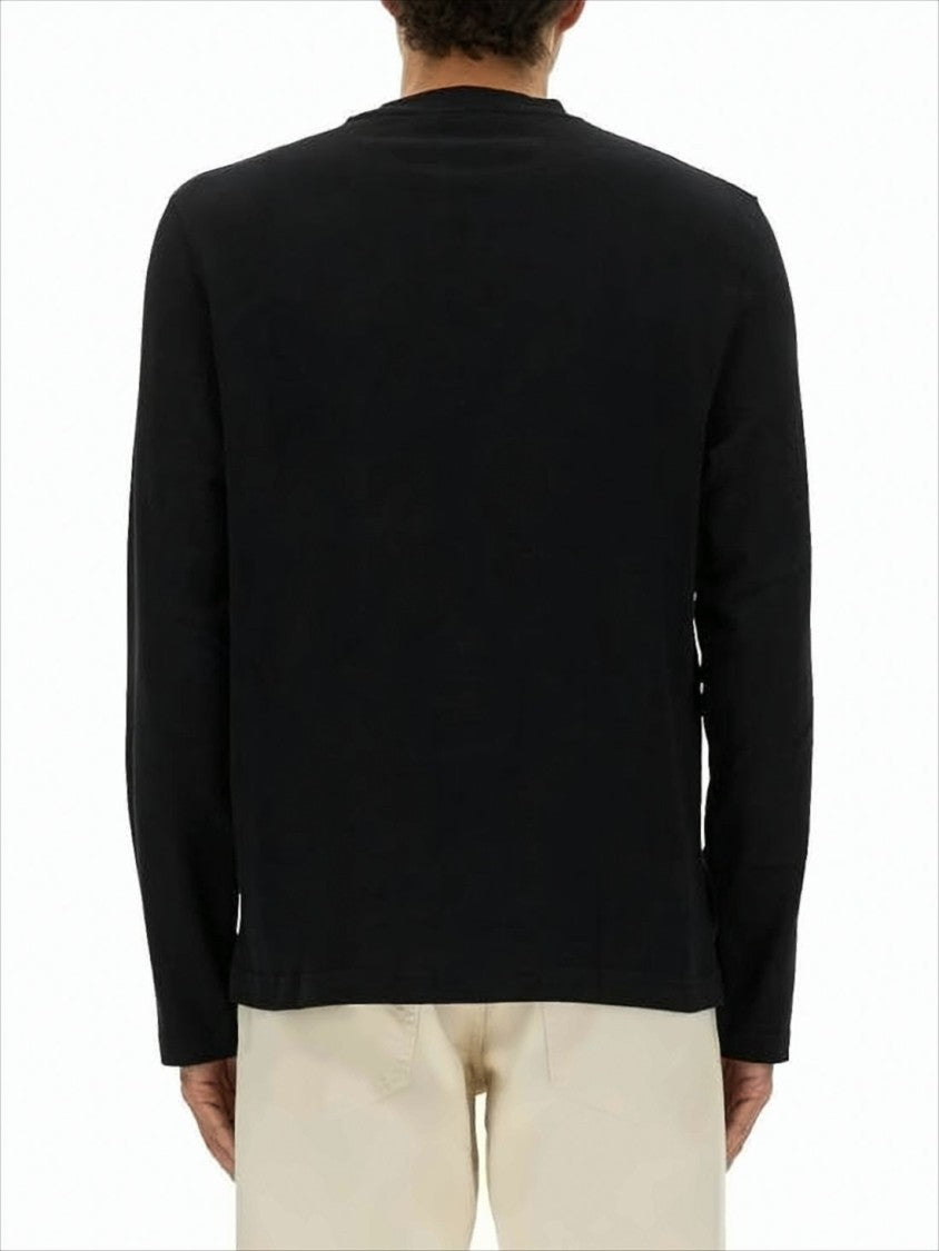 Jacquemus Long-Sleeve Black Cotton Shirt With Minimalist Design