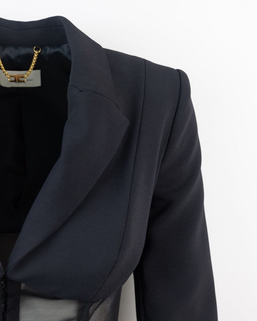Elisabetta Franchi Crepe And Tulle Jacket