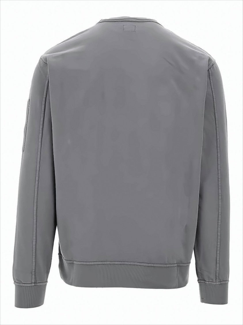 C.P. Company Long-Sleeve Matte Finish T-Shirt With Circular Lens Pocket