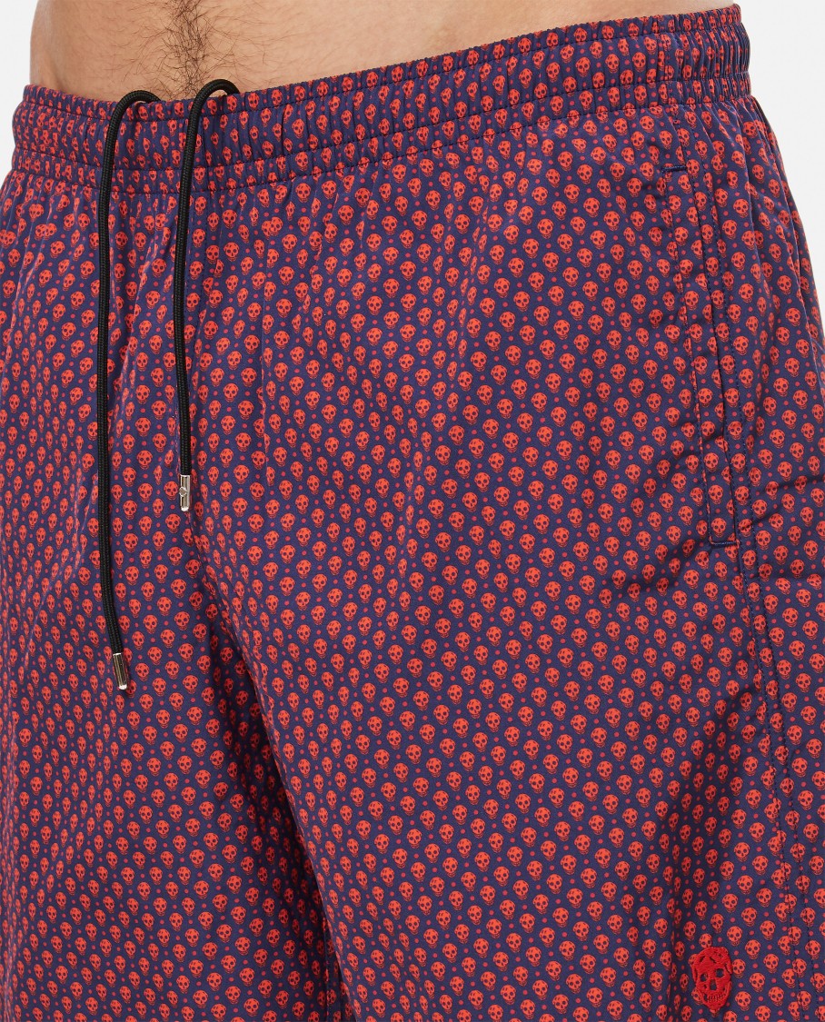 Alexander Mcqueen Dots Skull Swimshorts