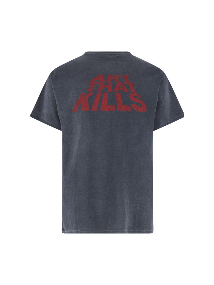 Gallery Dept. Black Skeleton Beach Graphic T-Shirt