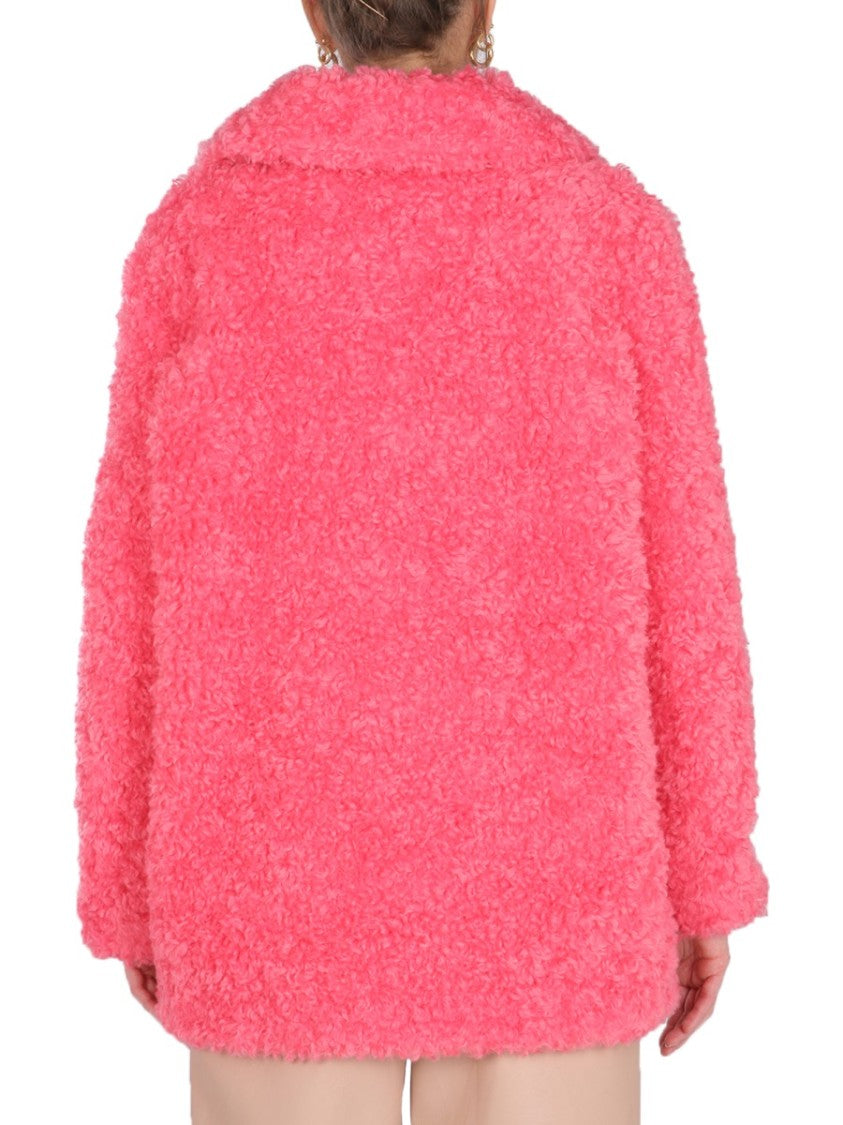 Stella Mccartney Textured Plush Oversize Coat