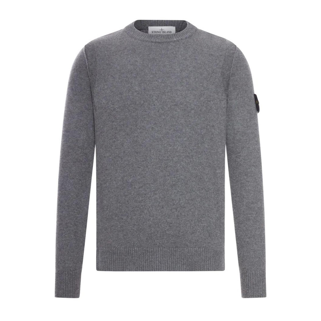 Stone Island Grey Crew Neck Sweater