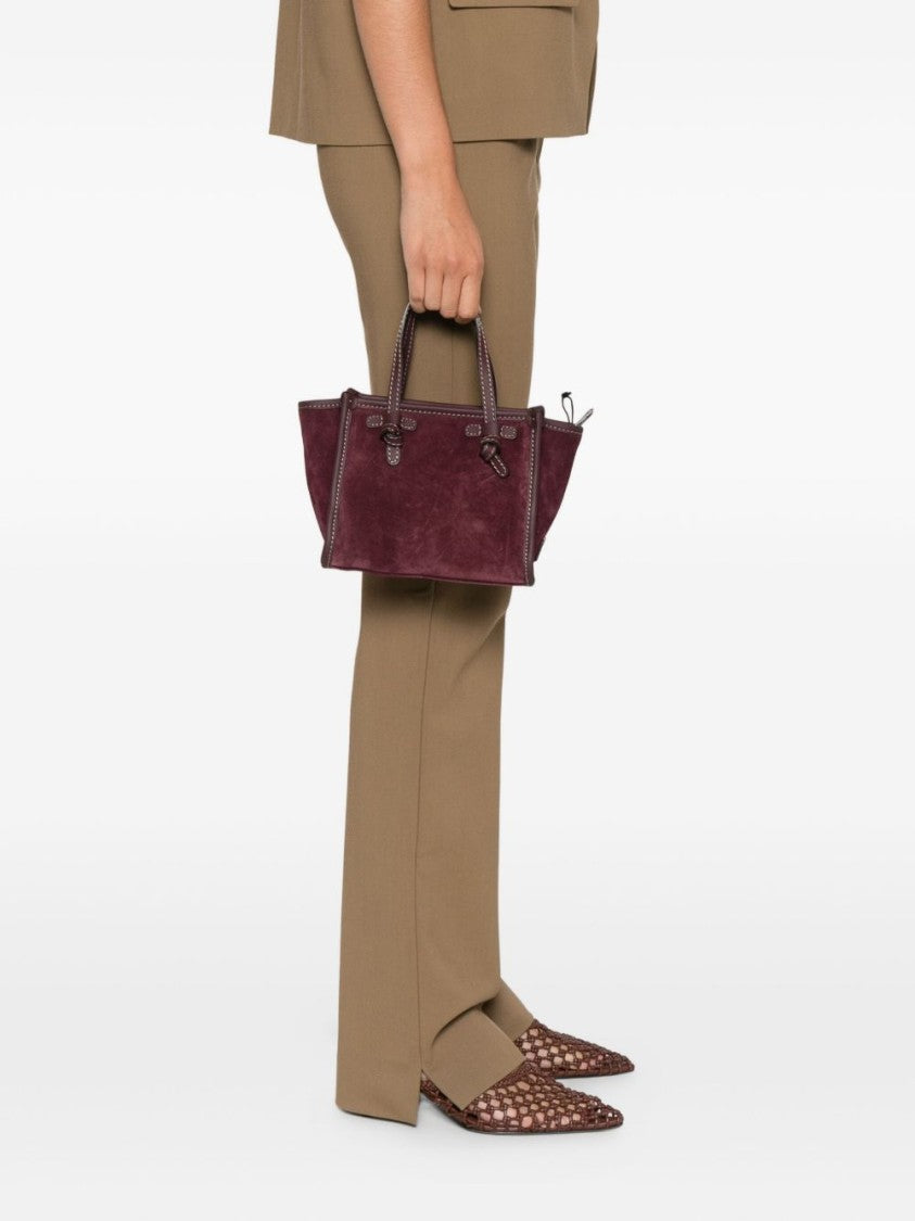 Gianni Chiarini Structured Bordeaux Shopper Bag