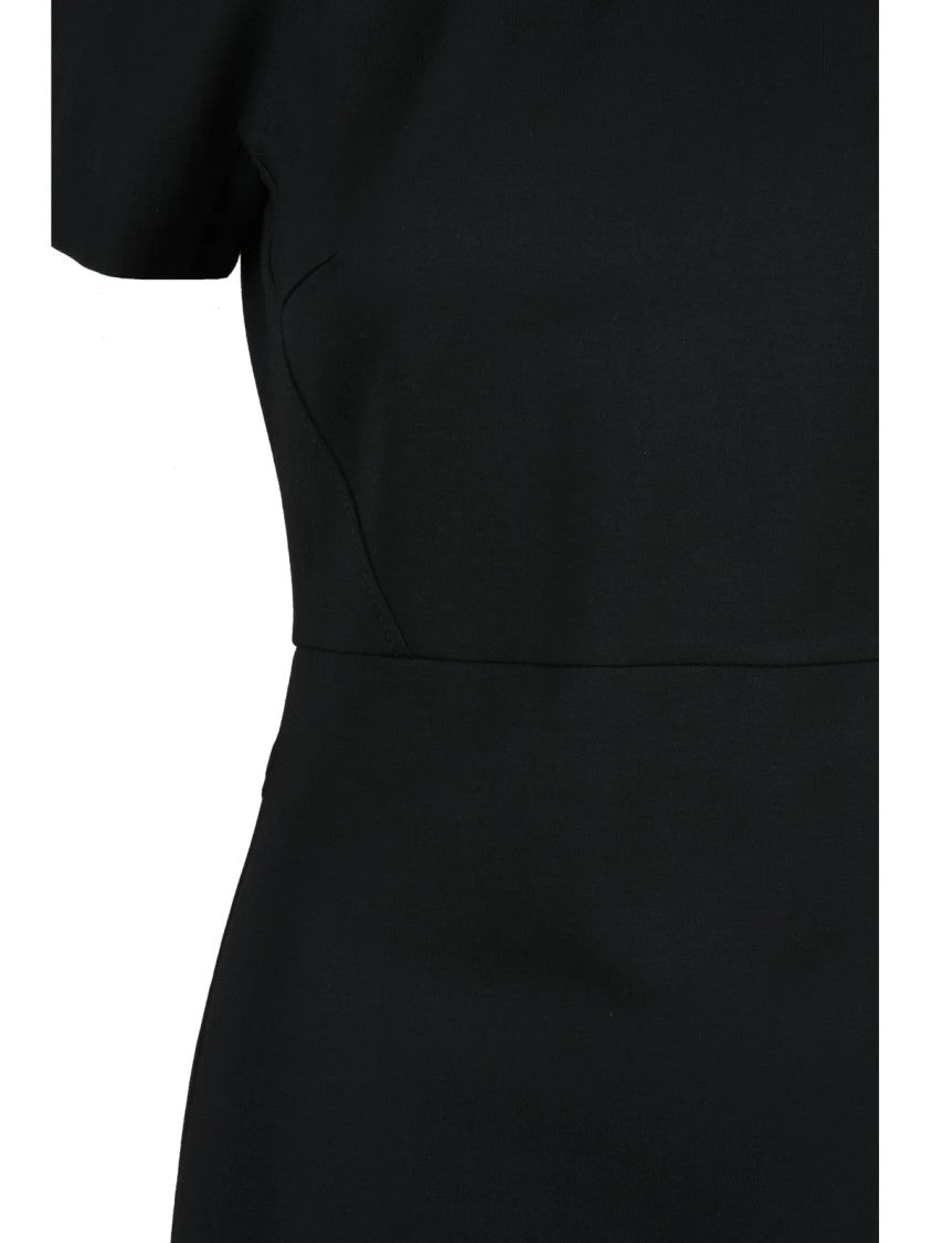 Liu Jo Black Stretch Viscose Sheath Dress