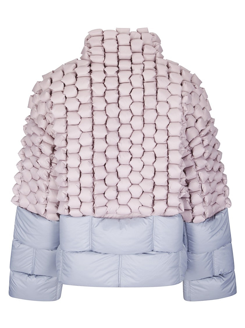 Raxxy Cropped Puffer Jacket With Three-Dimensional Texture