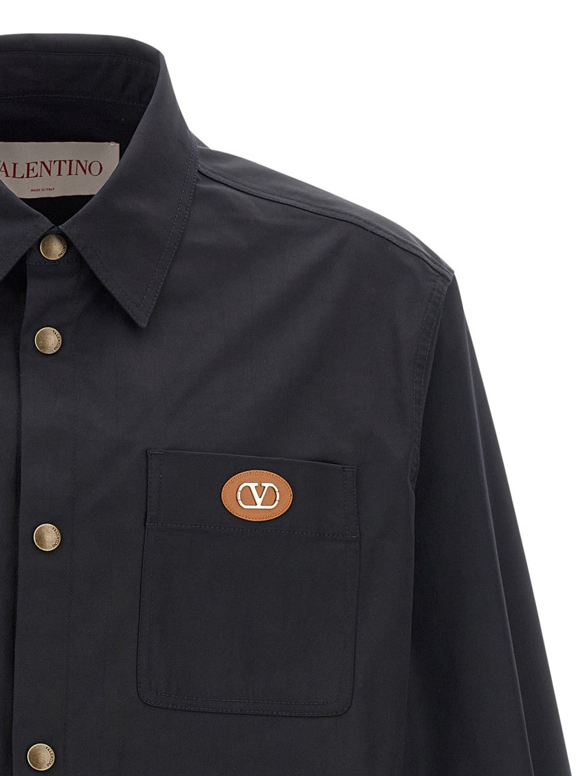 Valentino Garavani Shirt-Style Nylon Jacket