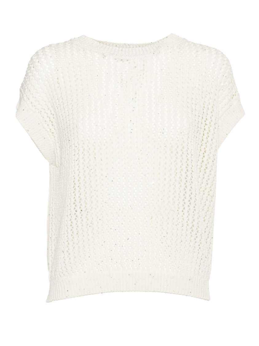 Peserico Airy Knit Sweater With Textured Pattern