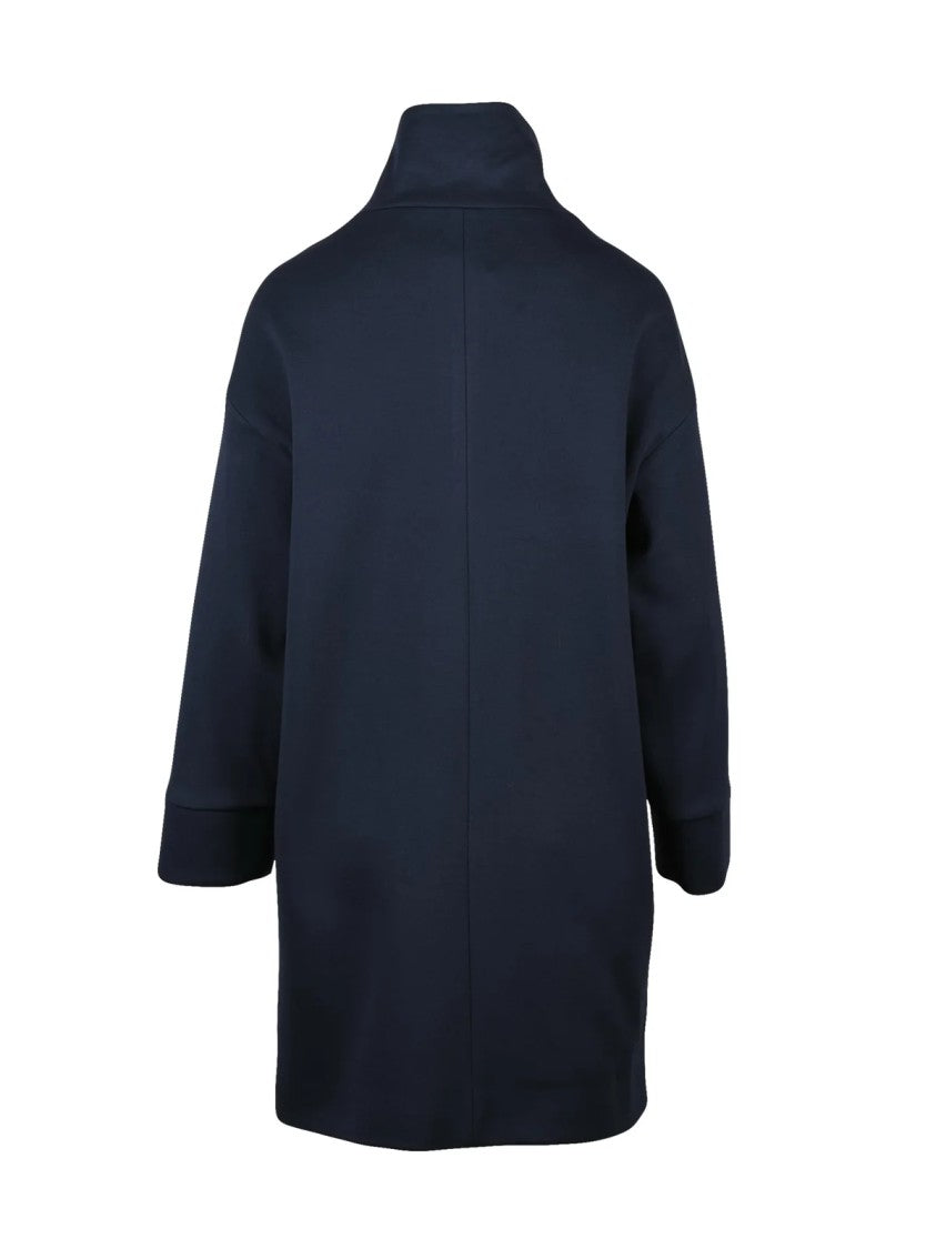 Oliver Horigamy Midnight Blue Virgin Wool-Blend Coat