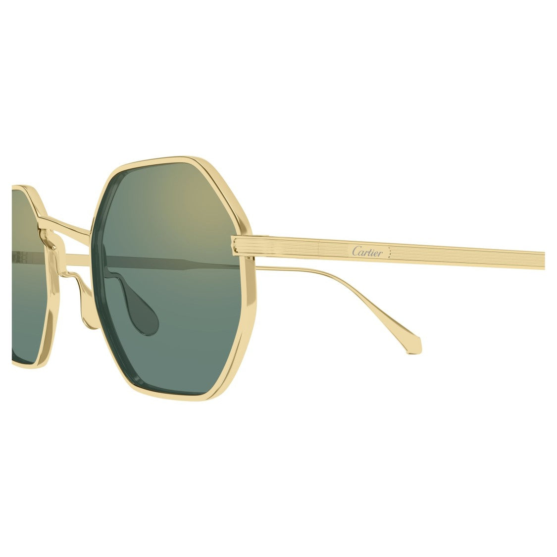 Cartier Ct0627s Geometric Octagonal Titanium Sunglasses