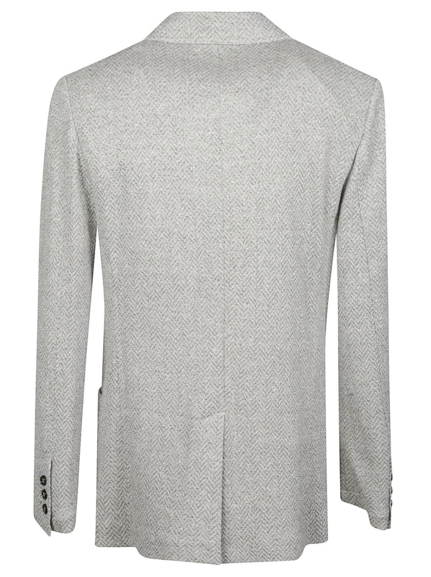 Ballantyne Cotton-Blend Herringbone Single-Breasted Blazer