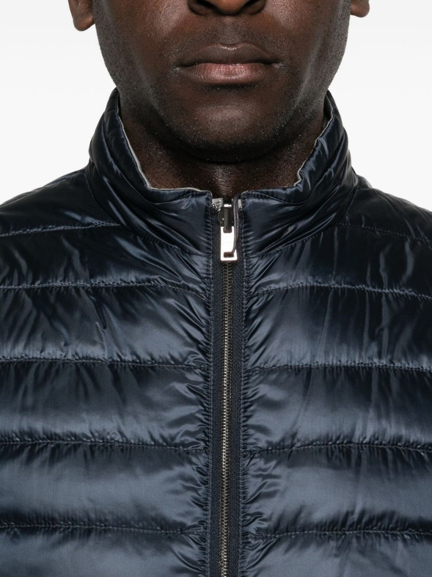 Herno Quilted Sleeveless Jacket With High Collar
