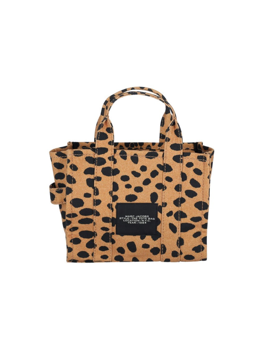 Marc Jacobs "The Small Cheetah Canvas" Tote Bag – Brown