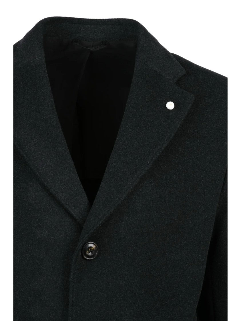 Luigi Bianchi Grey Wool Coat