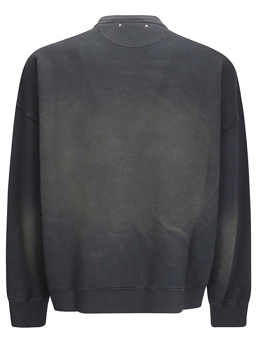 Golden Goose Journey Dyed Cotton Fleece Sweatshirt