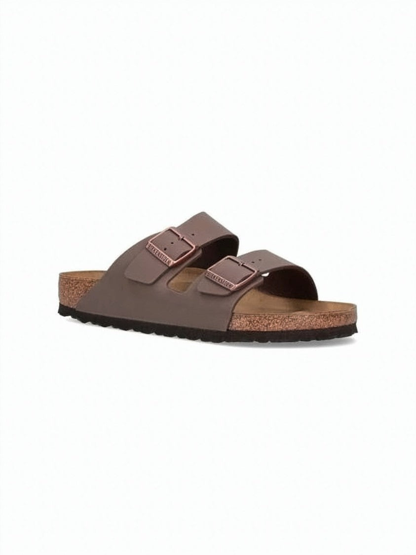 Birkenstock Brown Mule Slipper With Adjustable Straps
