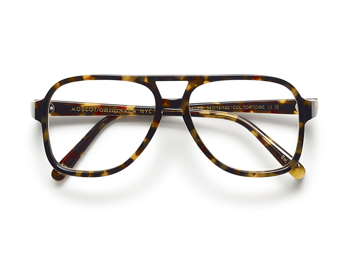 Moscot Tortoiseshell Or-Shei-O Double-Bridge Acetate Eyeglasses