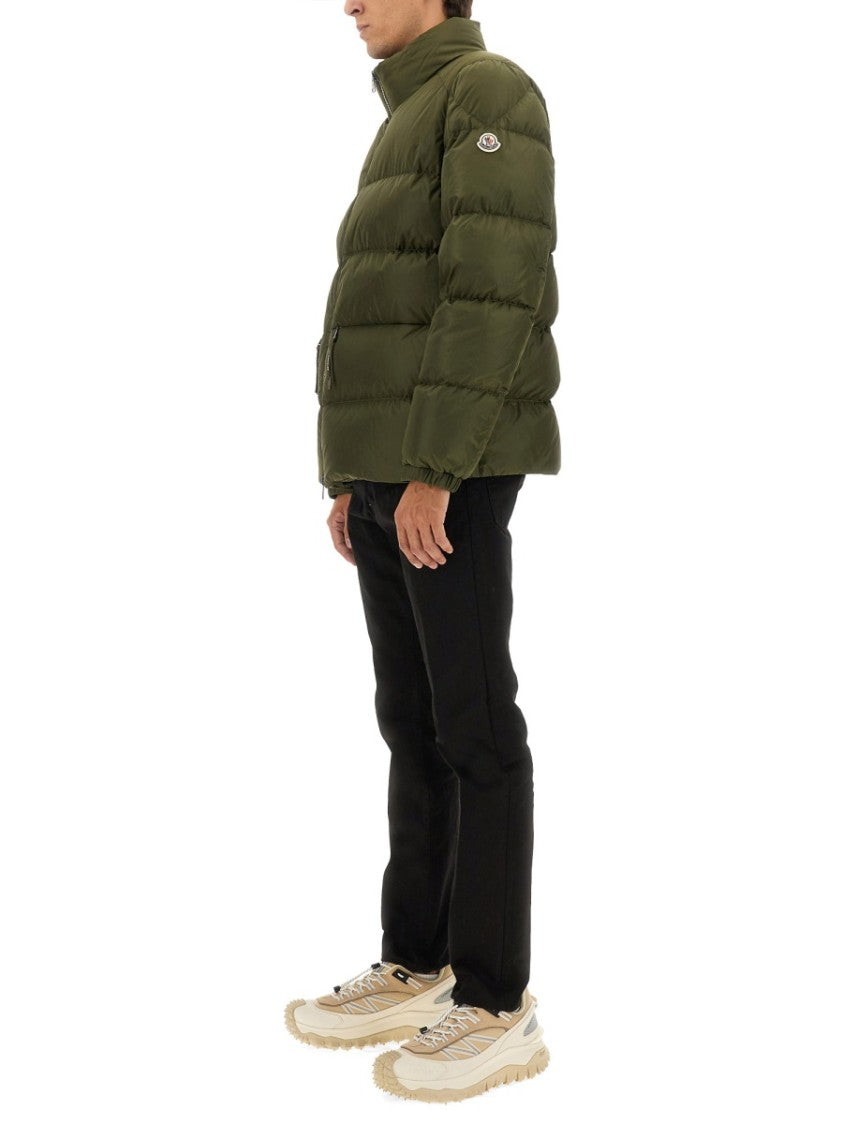 Moncler Tuileries High-Collar Quilted Down Jacket