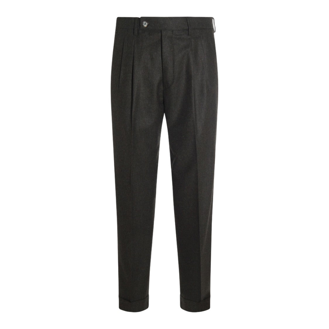 Gta Il Pantalone Tailored Black Trousers With Pleated Front